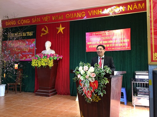 Đồng chí Nguyễn Tất Vinh phát biểu tại Chương trình